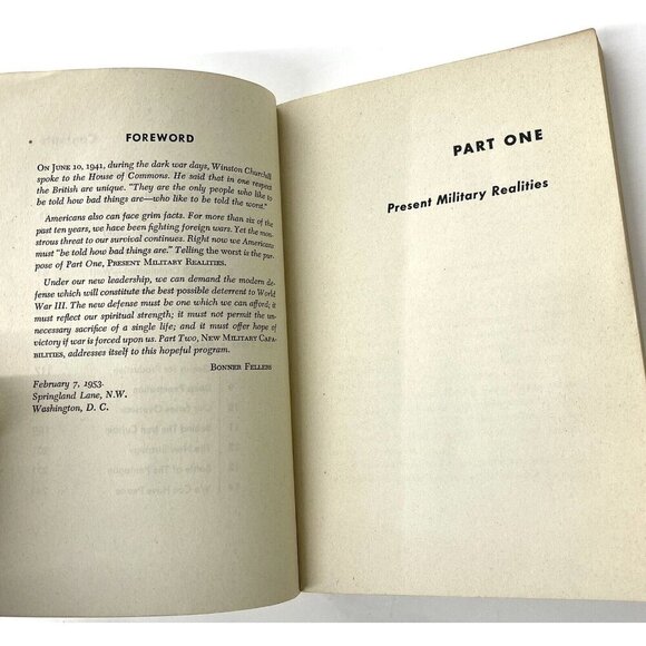 WINGS FOR PEACE A Primer for a New Defense by Bonner Fellers (1953, Paperback) - Picture 5 of 6